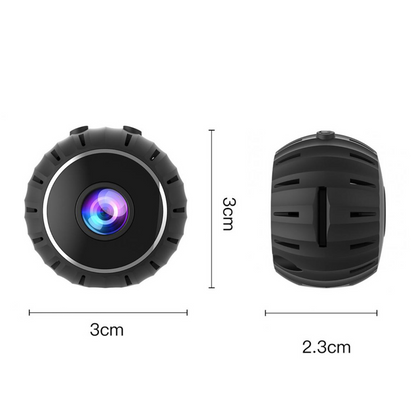 Mini Wireless WiFi Security Camera 1080P HD - Nanny Cam with Night Vision, Motion Detection & Phone App - Indoor Home Security